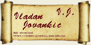 Vladan Jovankić vizit kartica